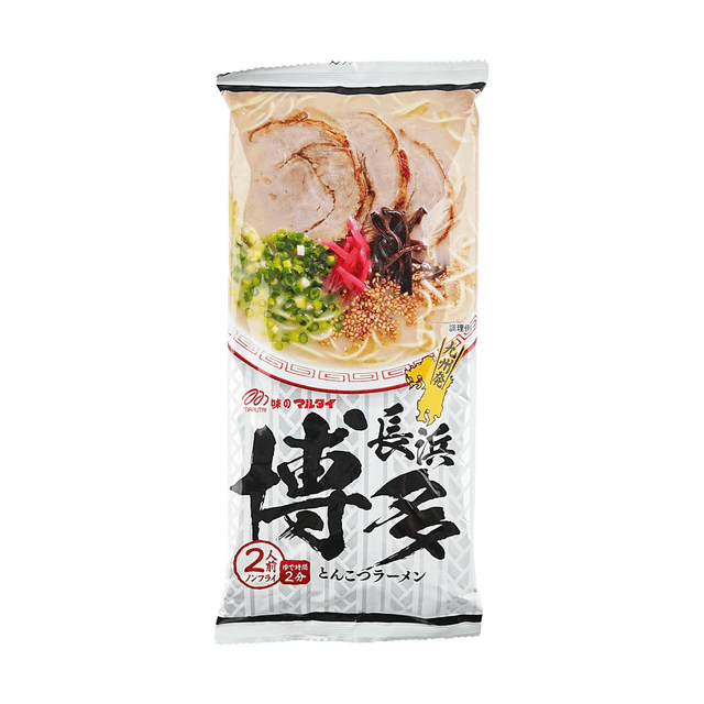 MARUTAI Japanese Hakata Nagahama Tonkotsu Flavor Ramen - 2 Servings, 6.53oz