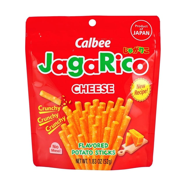 CALBEE JagaRico Potato Sticks Double Cheese Flavor, 1.83 oz