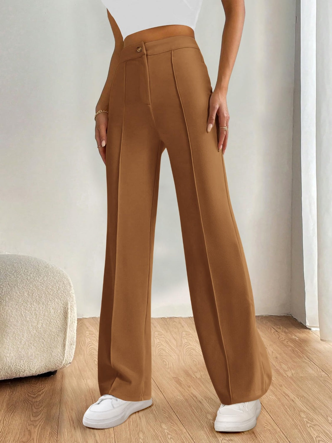 High Waist Wide Leg Pants