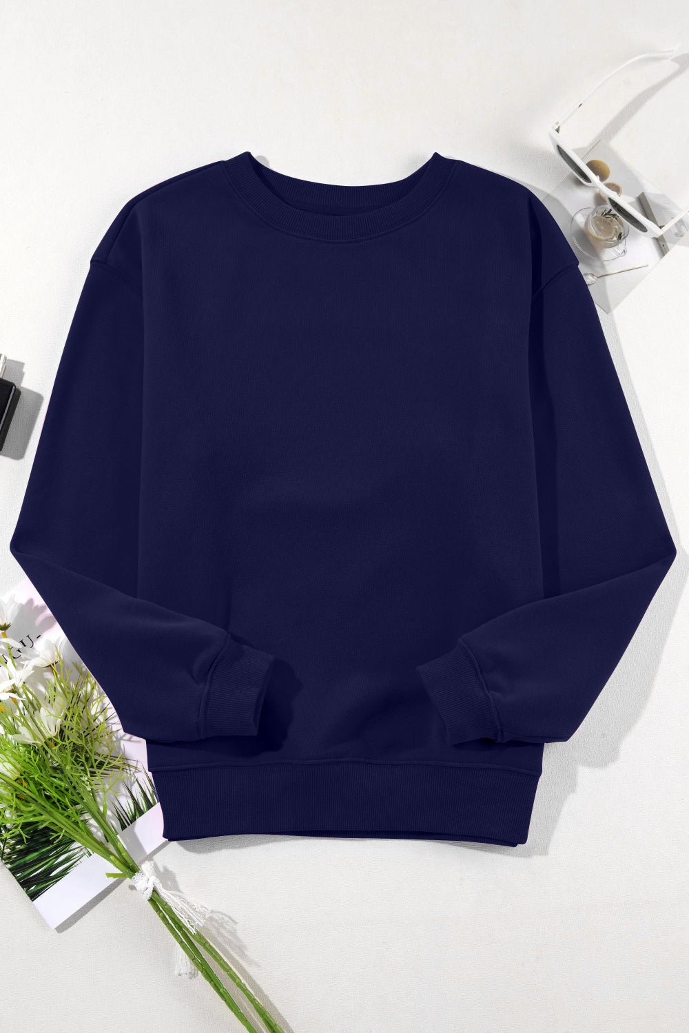 Round Neck Long Sleeve Sweatshirt