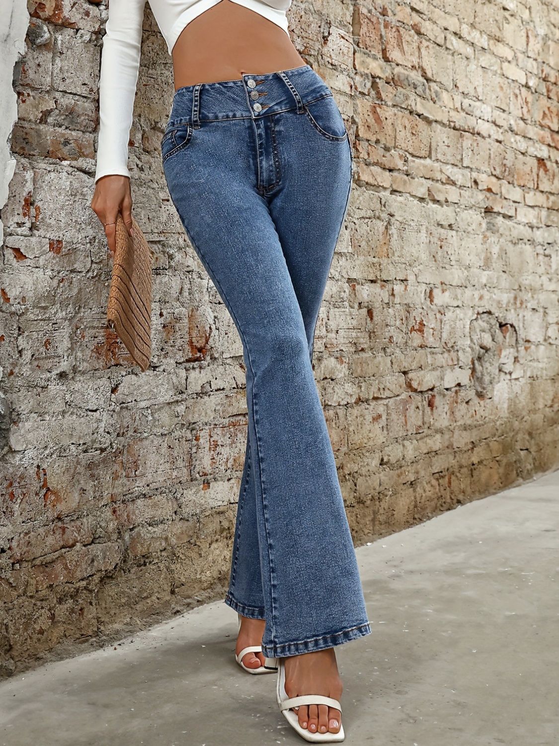 Bootcut Jeans with Pockets