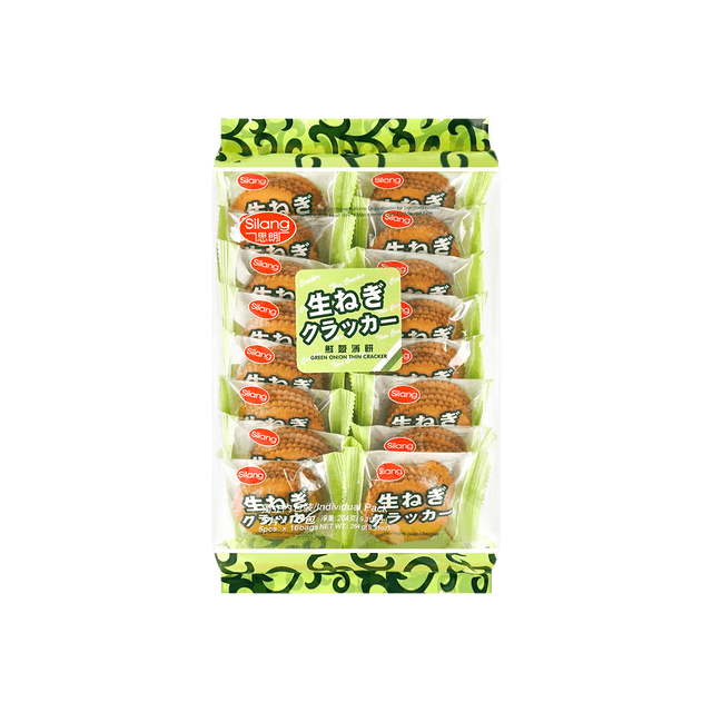 SILANG Green Onion Thin Cracker, 9.31 oz