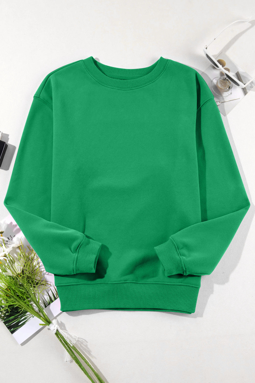 Round Neck Long Sleeve Sweatshirt