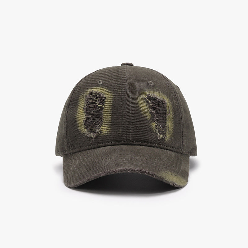 Distressed Cotton Baseball Cap