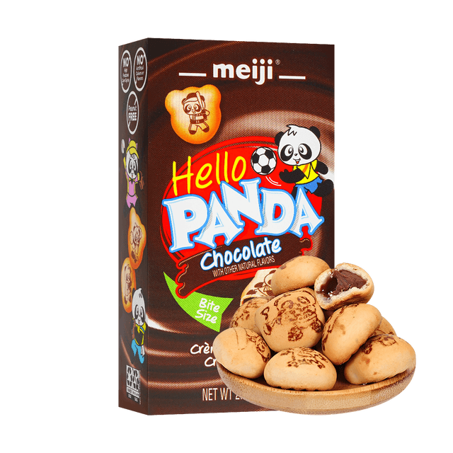 MEIJI Panda Chocolate Filling Cookie, 2.19 oz