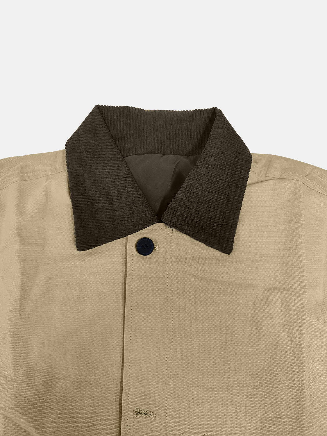 Collared Neck Long Sleeve Trench Coat