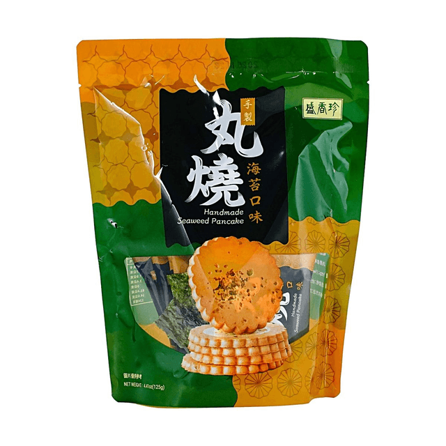 TRIKOFOODS Handmade Roasted Pancake Biscuits  Seaweed Flavor 4.4 oz
