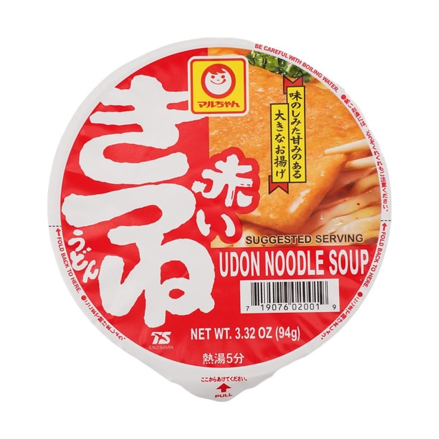MARUCHAN Akai Kitsune Udon Noodle Soup - Instant Noodles Bowl ,3.32 oz