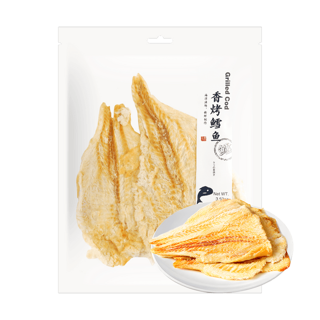 JIAMEIYANG Grilled Cod - Cooked Fish, 3.52 oz