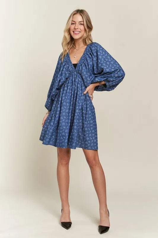 blue batwing dress Cinched Sequin Batwing Mini Dress