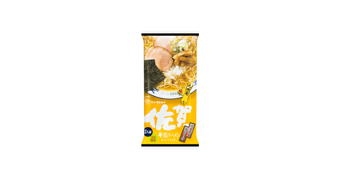 MARUTAI Stick Ramen, Saga Beef Salt Ramen, 2 Servings,6.5 oz