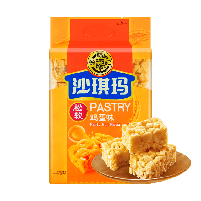 HSUFUCHI Egg Sachima - Soft Fried Wheat Cake, 18.55oz