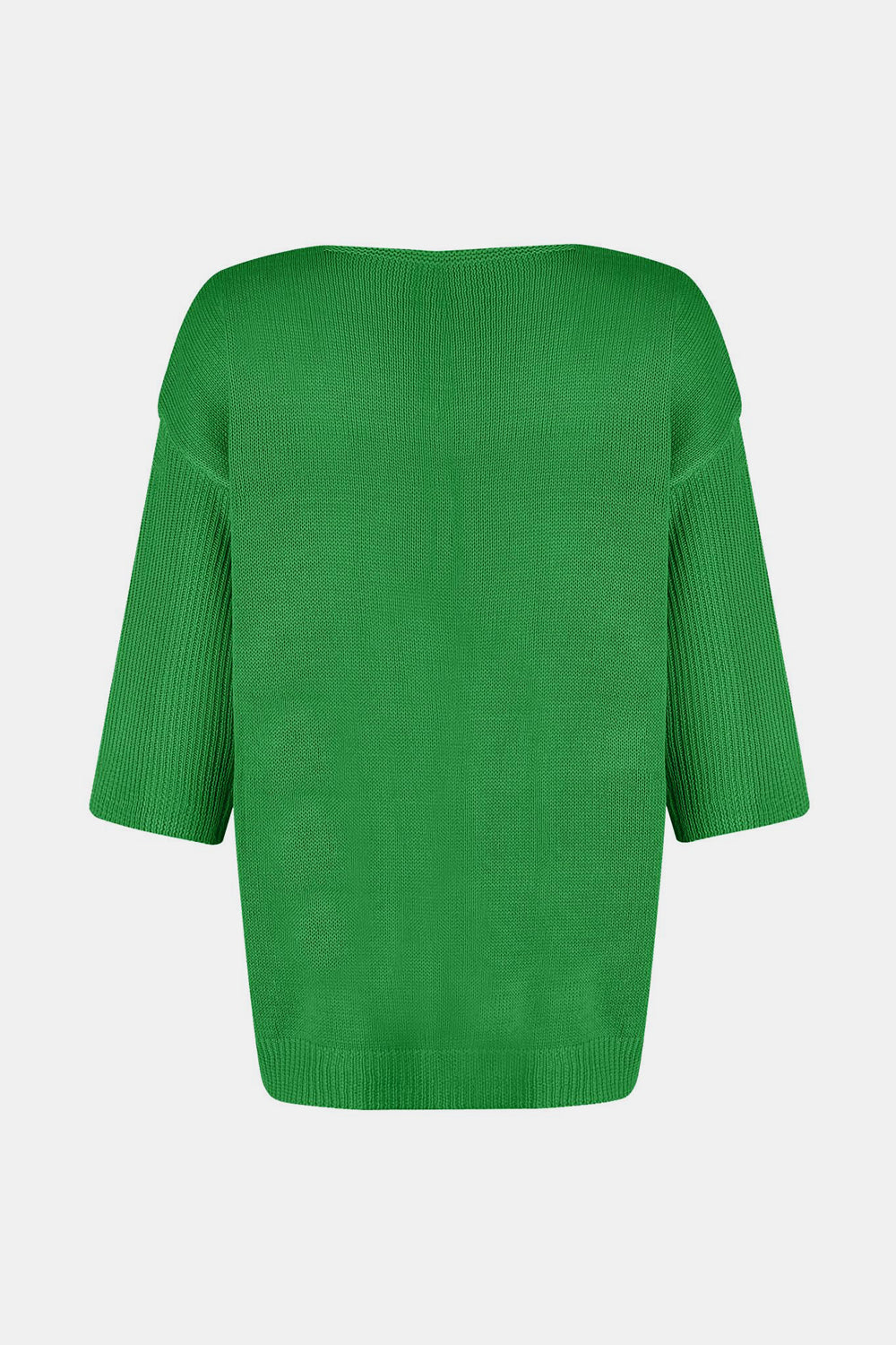 V-Neck Three-Quarter Sleeve Knit Top