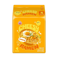 Cheddar Flavor, Non-Spicy Creamy & Savory Korean Instant Cheese Noodles ,3.92 oz*4 Pack, 15.7 oz