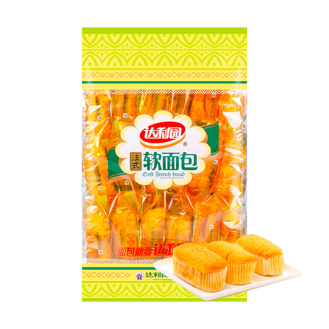 daliyuan Soft French Bread Orange Flavor, 18 Piece 12.69 oz