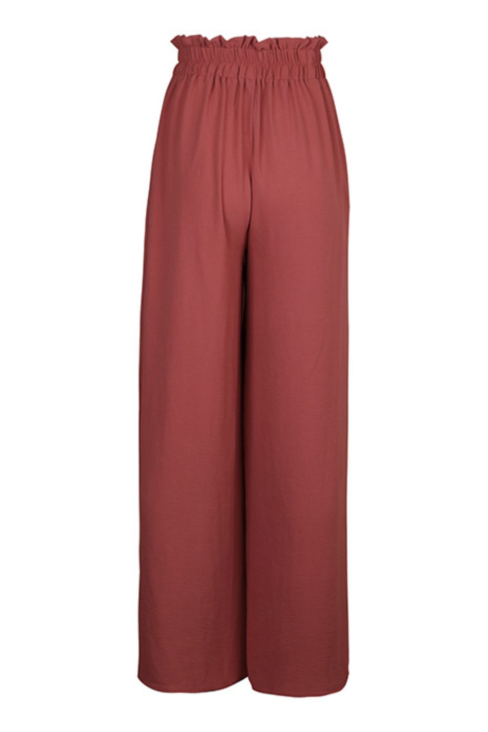 Perfee Frill Tied Wide Leg Pants