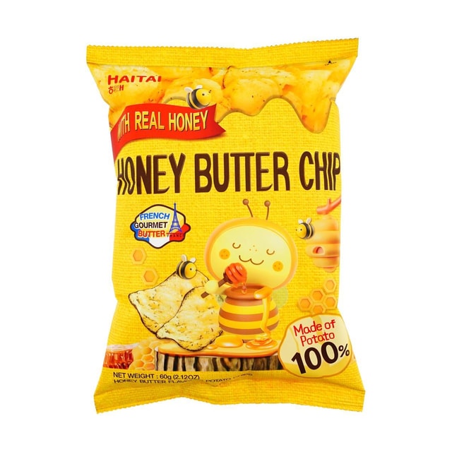 HAITAI Korean Honey Butter Potato Chips, 2.12 oz【aespa Favorite】