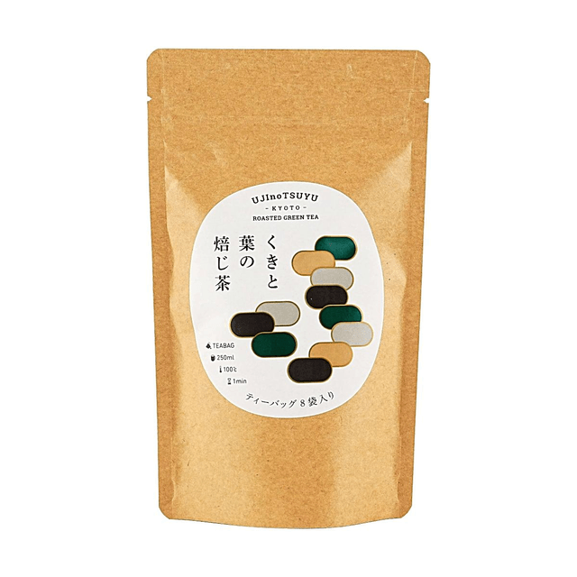 UJINOTSUYU Japanese Hojicha Tea Bags 8pcs 0.85 oz【Clean Label,No Additives