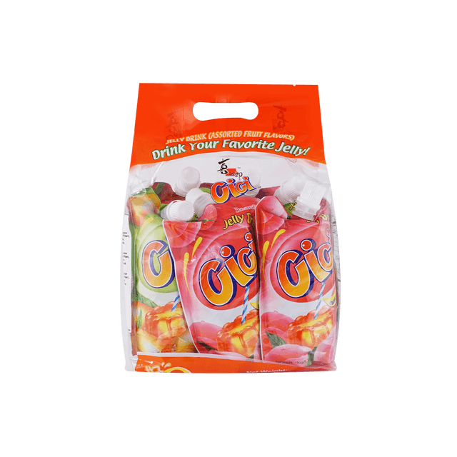 Jelly Drink Lychee/Mango/Peach Mixed Flavors, 5.29 oz*6